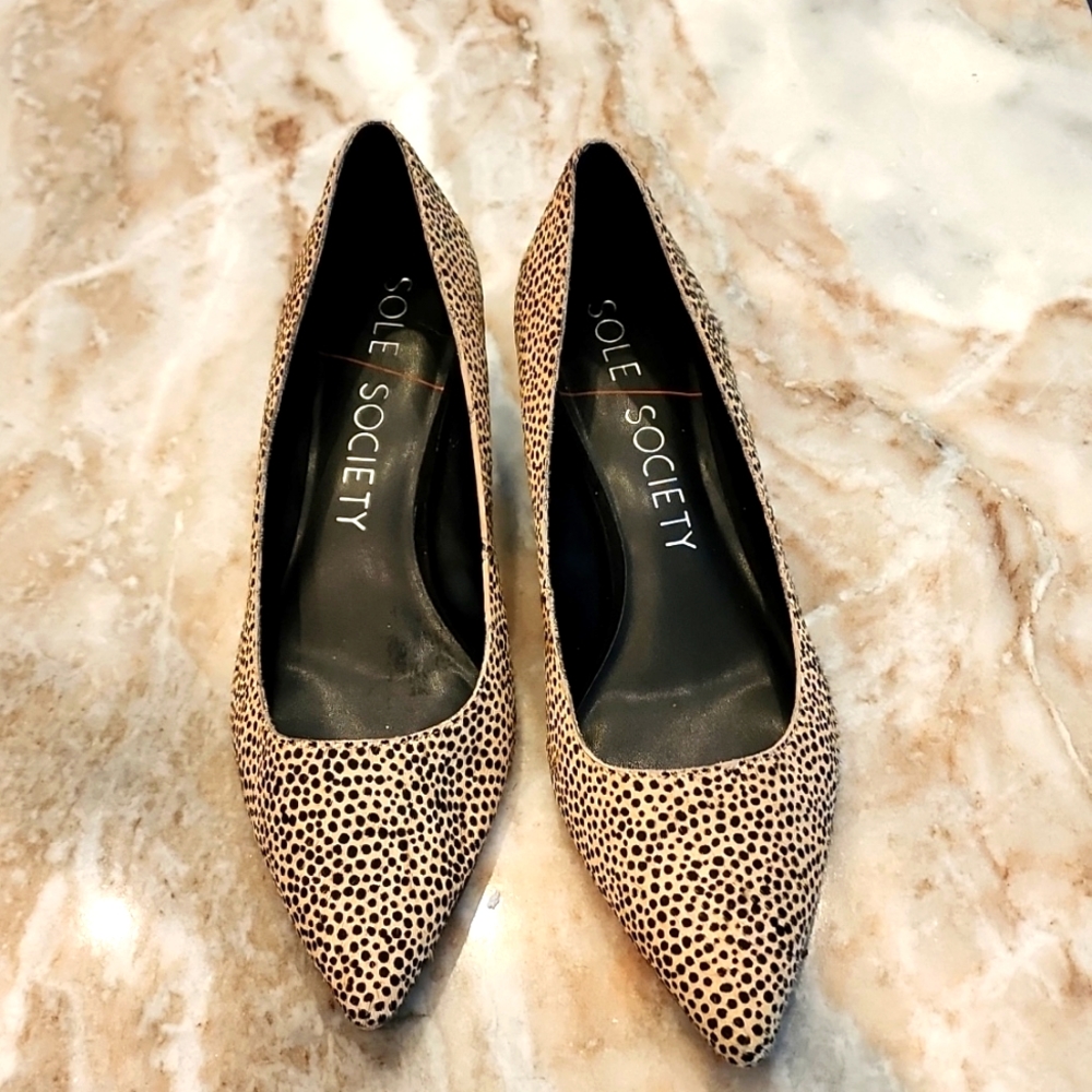Sole Society animal print pumps Sz 11